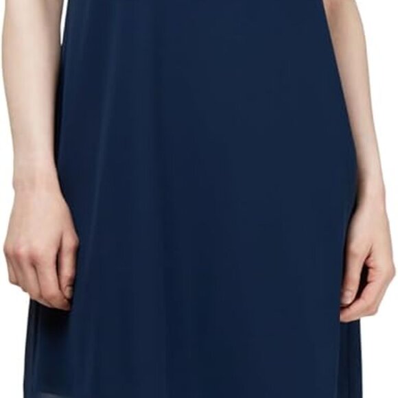 Women's Floral Foil Print Sheath Dress A-line Chiffon Capelet for Wedding Party - Picture 2 of 4